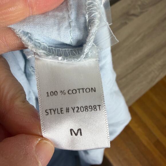 Pomander Place Tuckernuck Lola Chambray Tiered Midi Dress Size Medium - Picture 5 of 9